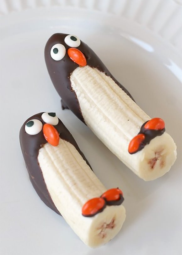 Frozen Banana Penguins