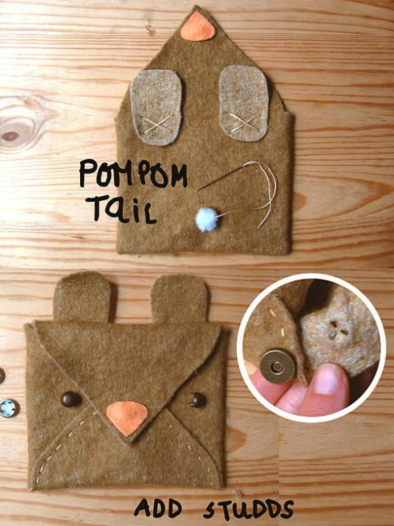 Make Super Cute Animal Pouches In Minutes Handmade Charlotte
