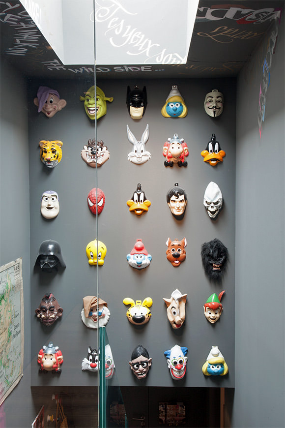 Playful Mask Collection (great idea for wall art in a kid's room)
