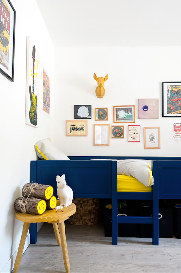 Smart & Sophisticated Kid's Room with Splashes of Color
