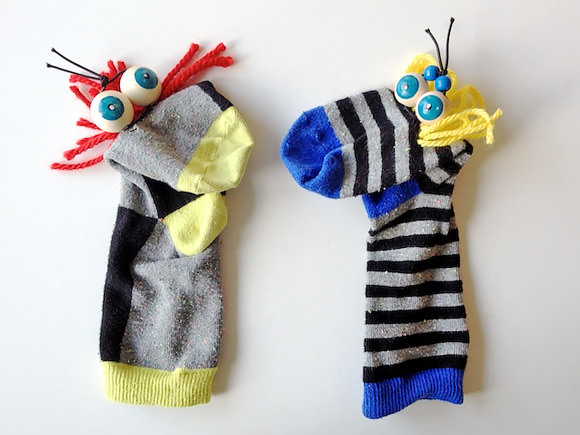 DIY Googly-Eye Sock Puppets