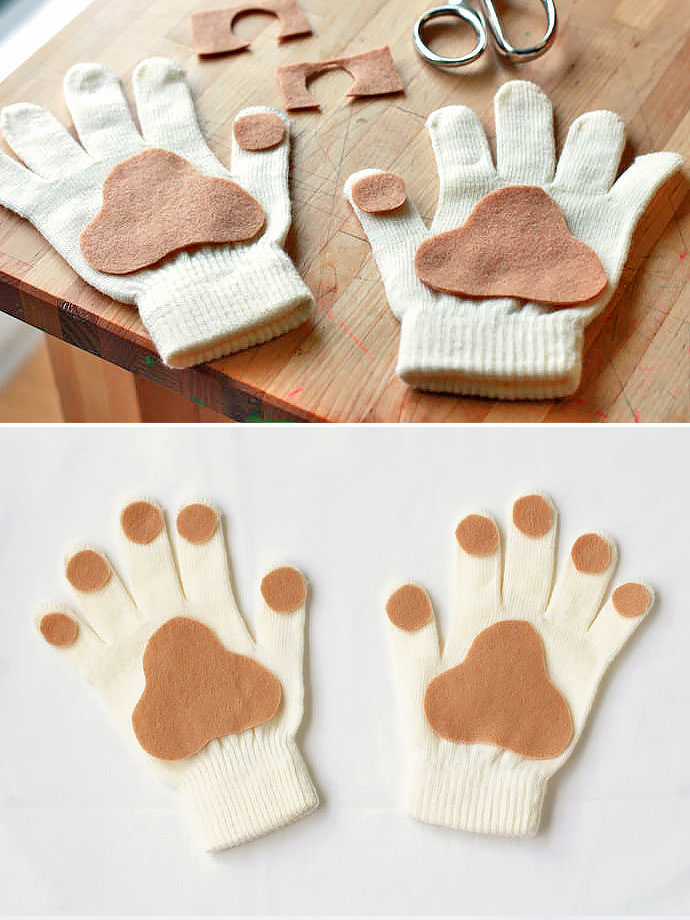 DIY Puppy Poothandschoenen voor kinderen