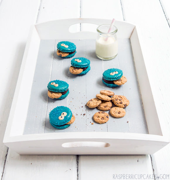 Cookie Monster Macarons | Handmade Charlotte