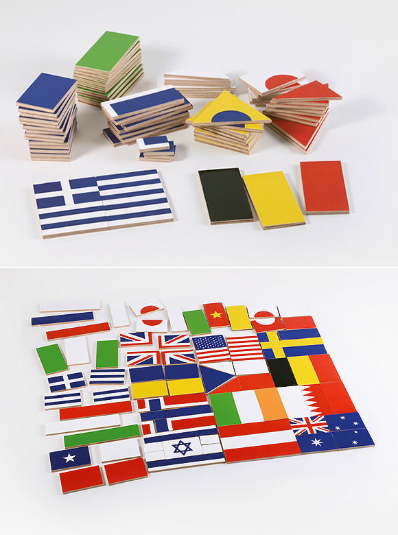 "The Flags" Wooden Puzzle