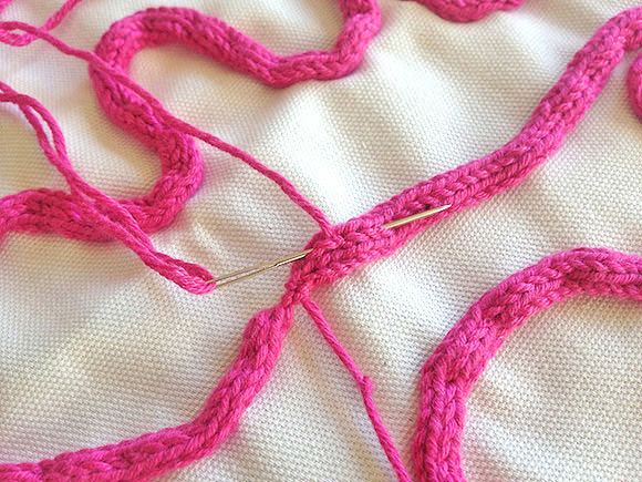 DIY Flamingo Pillow Knitting Project for Kids