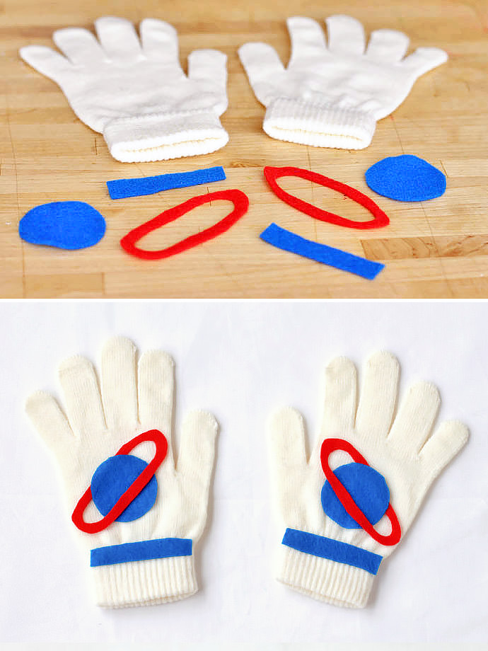 DIY Astro Hands Gloves for Kids