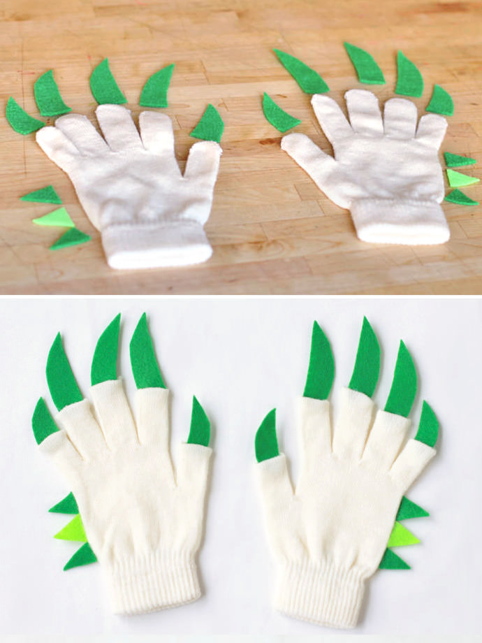 DIY Dragon Hands Gloves for Kids