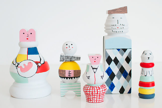 handmade wooden dolls