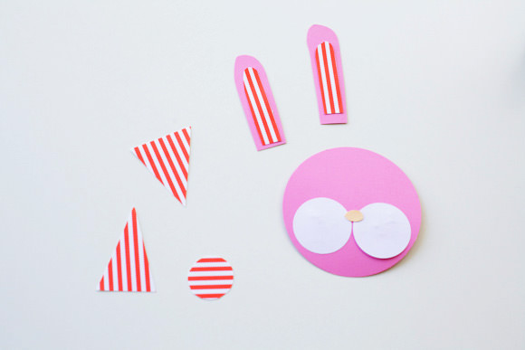 DIY Bow-Tied Bunny Cake Toppers
