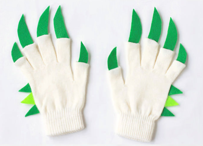 snelle en gemakkelijke DIY Dinosaur Hands for Kids