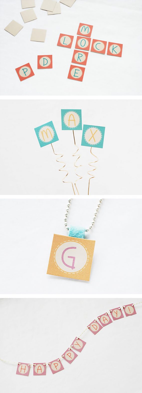 Printable Letter Tiles | Handmade Charlotte