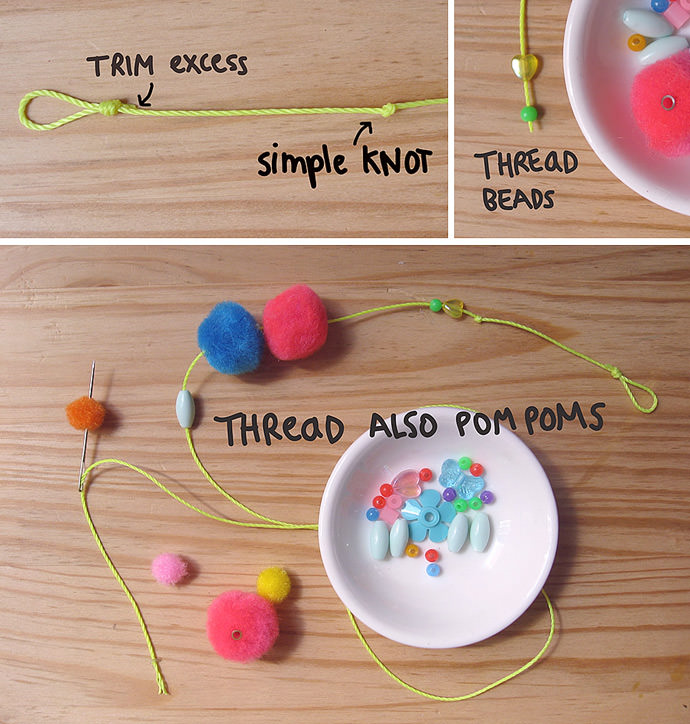 string necklace diy