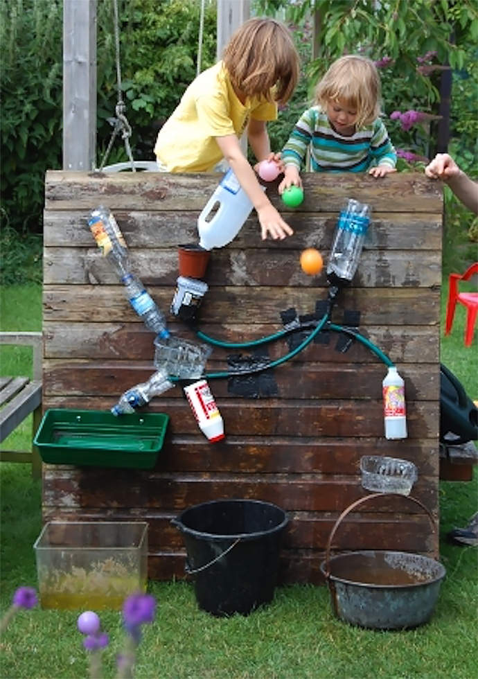 DIY Waterfall Water Wall for Kids (via Playing by the Book)