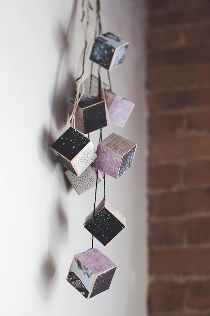 DIY Geometric Cube Wall Hanging via Babble