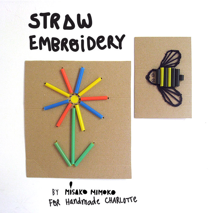 DIY Straw Embroidery