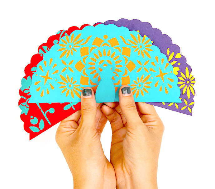 Electric Peacock Fiesta Cards for Kids