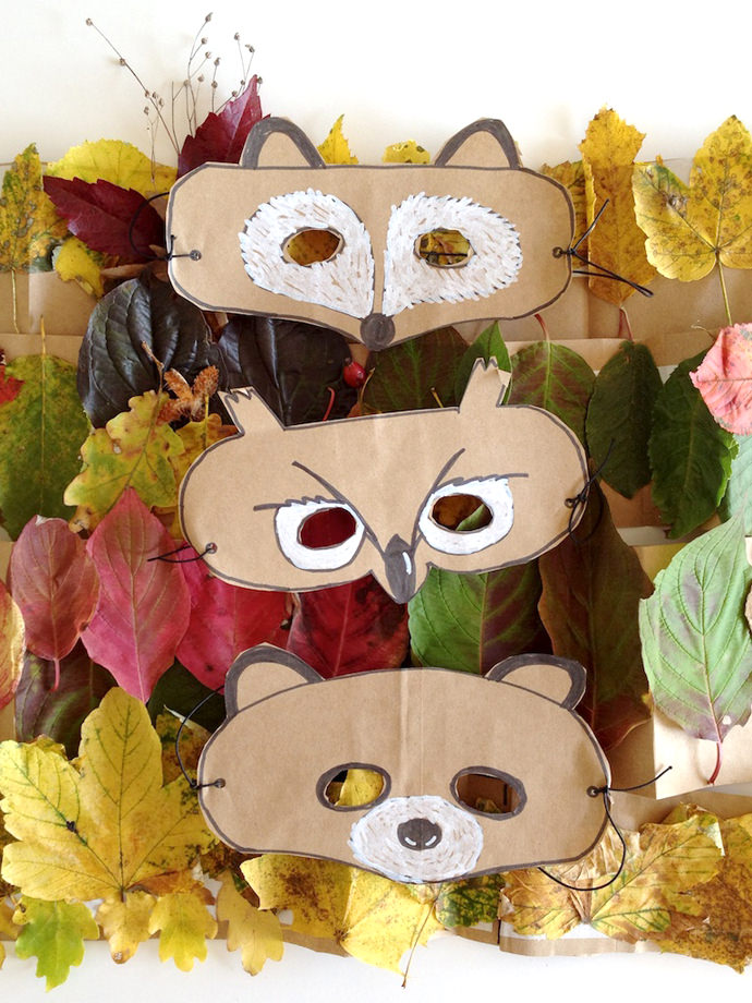DIY Forest Friends Animal Masks for Kids