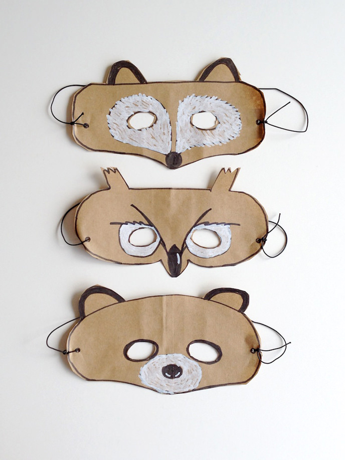 DIY Forest Friends Animal Masks for Kids