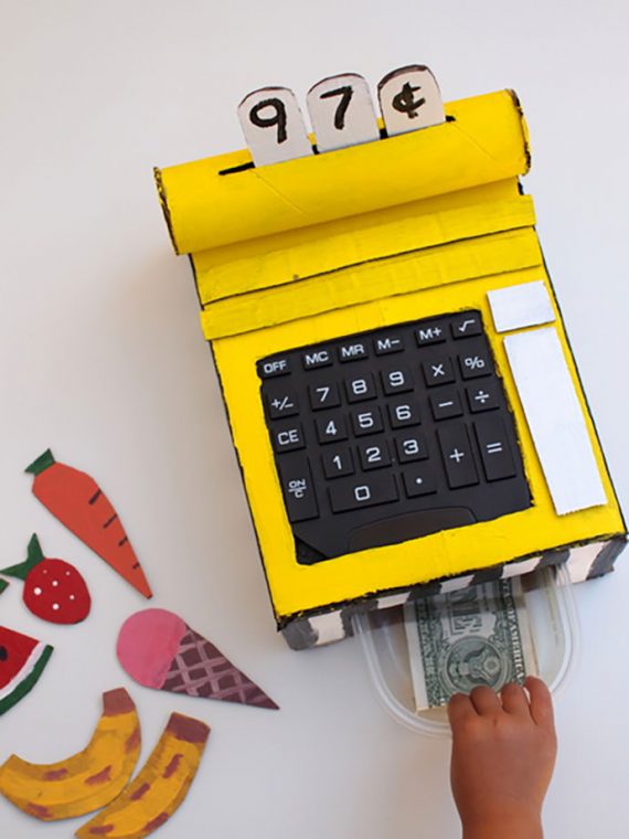 DIY Cardboard Cash Register Handmade Charlotte