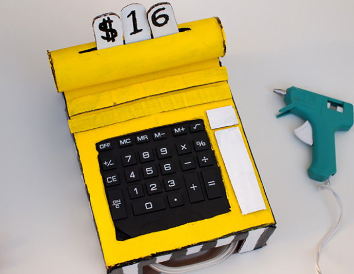 DIY Cardboard Cash Register
