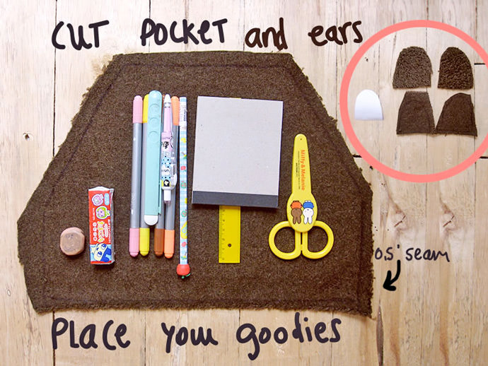 DIY Secret Fuzzy Bear Pocket