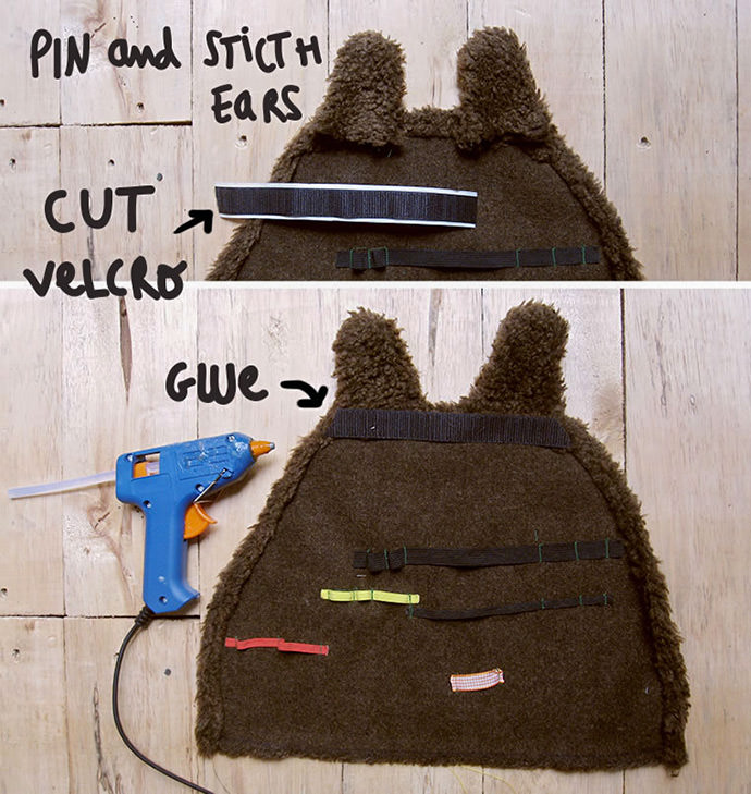 DIY Secret Fuzzy Bear Pocket