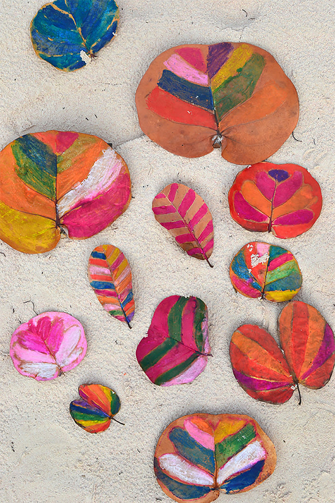 Fall Crafts for Kids: Painted Leaves (via Small for Big)