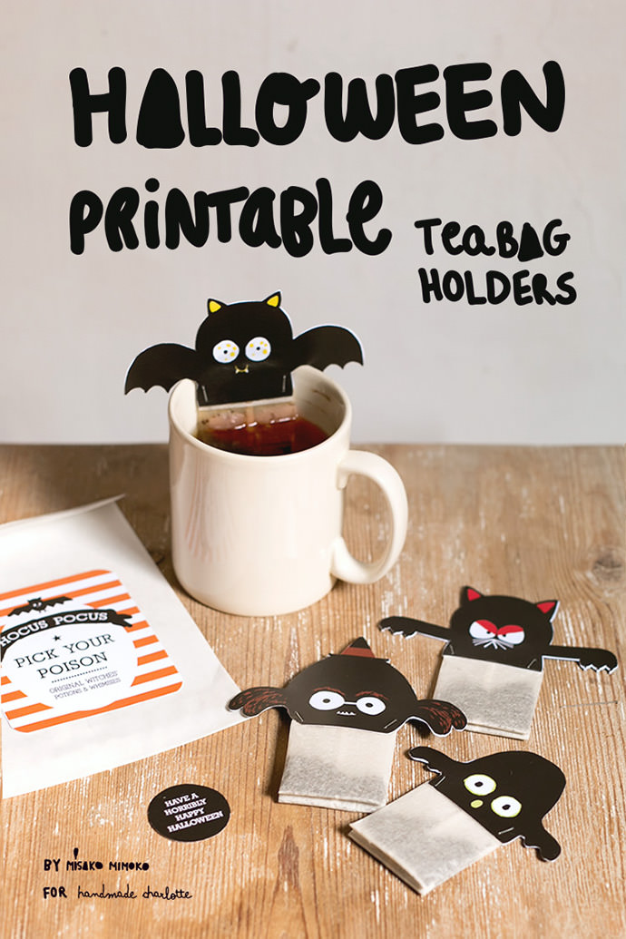 Spooky Halloween Tea Bag Printables Handmade Charlotte