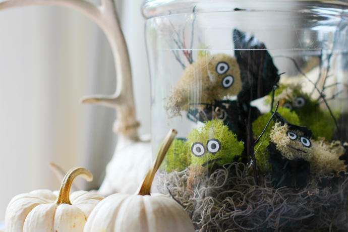 DIY  Spooky Terrarium with Monster Moss Creatures!