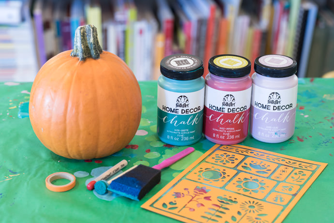 DIY Chalk Paint Mini Pumpkins