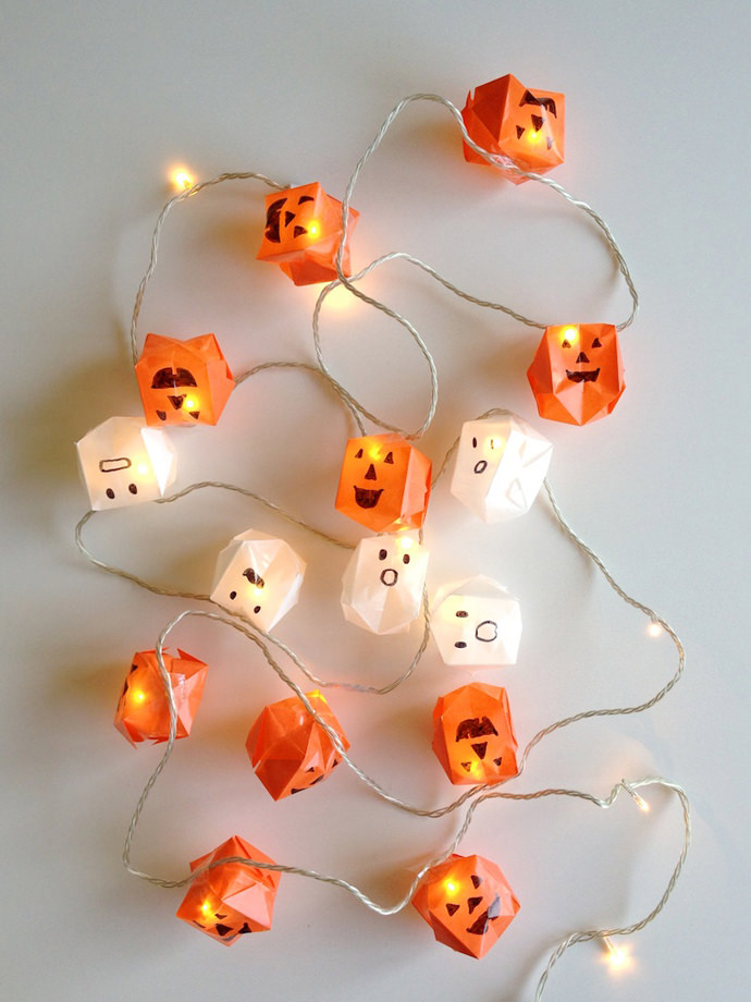 DIY Origami Halloween Lights