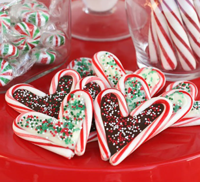 Chocolate-Filled Candy Cane Cookies Recipe 