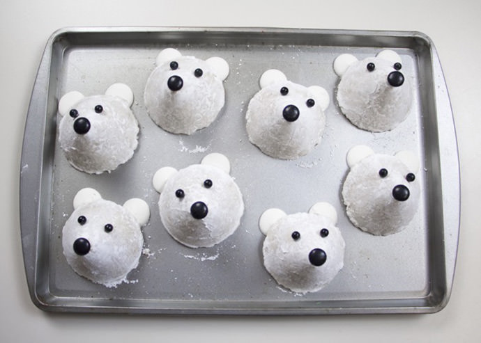 Easy No-Bake Polar Bear Cookies