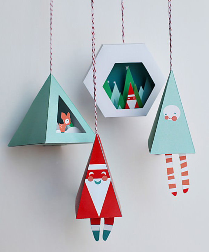Printable Christmas Ornaments by Smallful