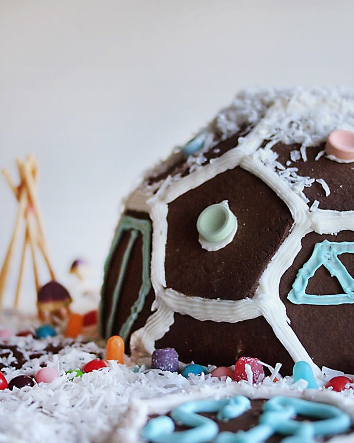 DIY Geodesic Gingerbread House