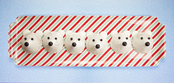 Easy No-Bake Polar Bear Cookies