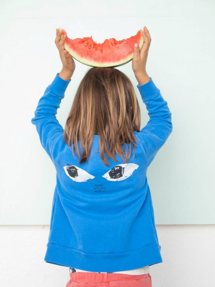 Cute Funny Faced Kids Sweatshirt for Boys and Girls