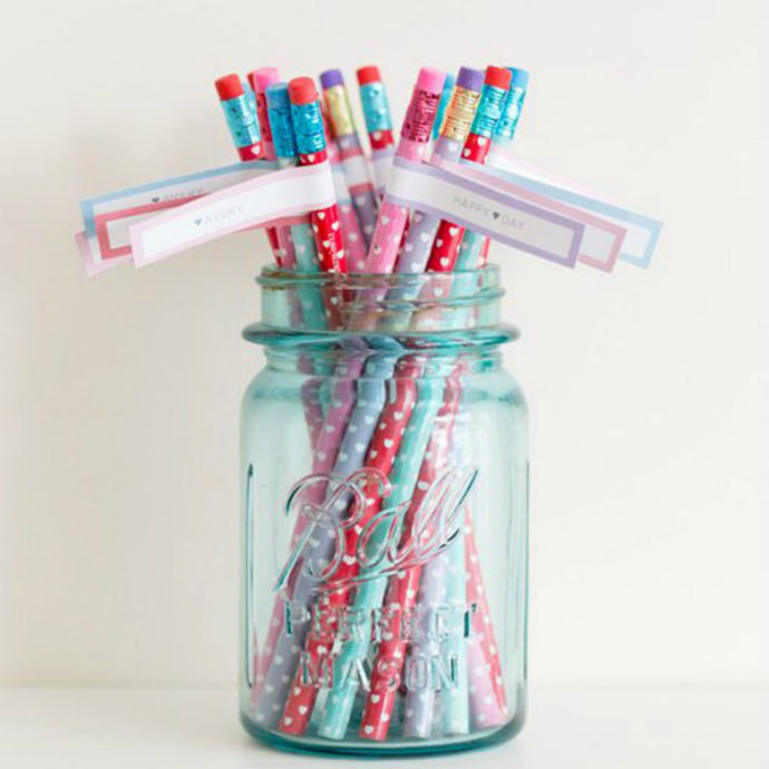 Easy Valentine's Day DIY Pencil Project 