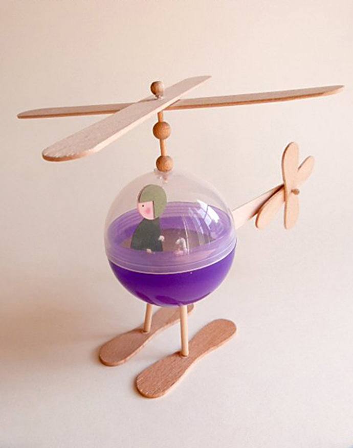 homemade helicopter toy