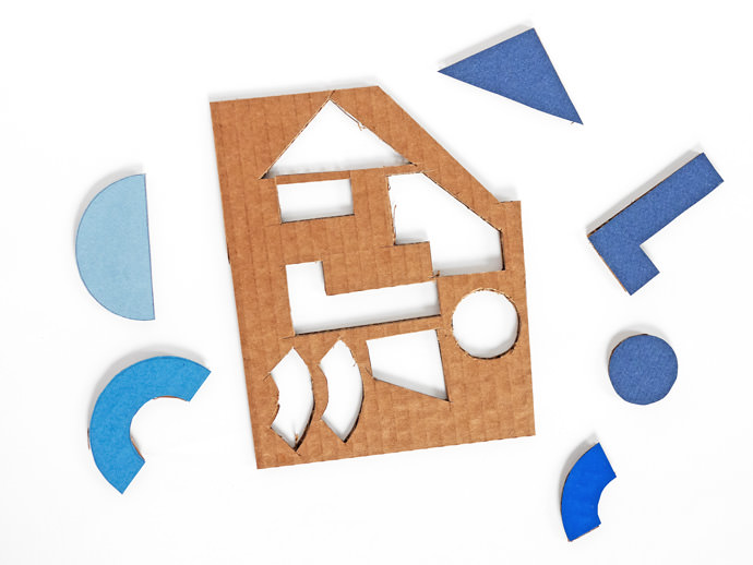 DIY Geometric Cardboard Game