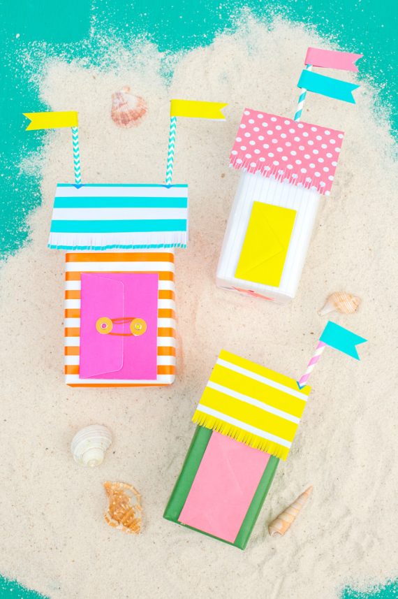 Super Cute Mini Beach Bungalow Gift Wrap Handmade Charlotte