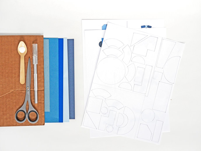 DIY Geometric Cardboard Game