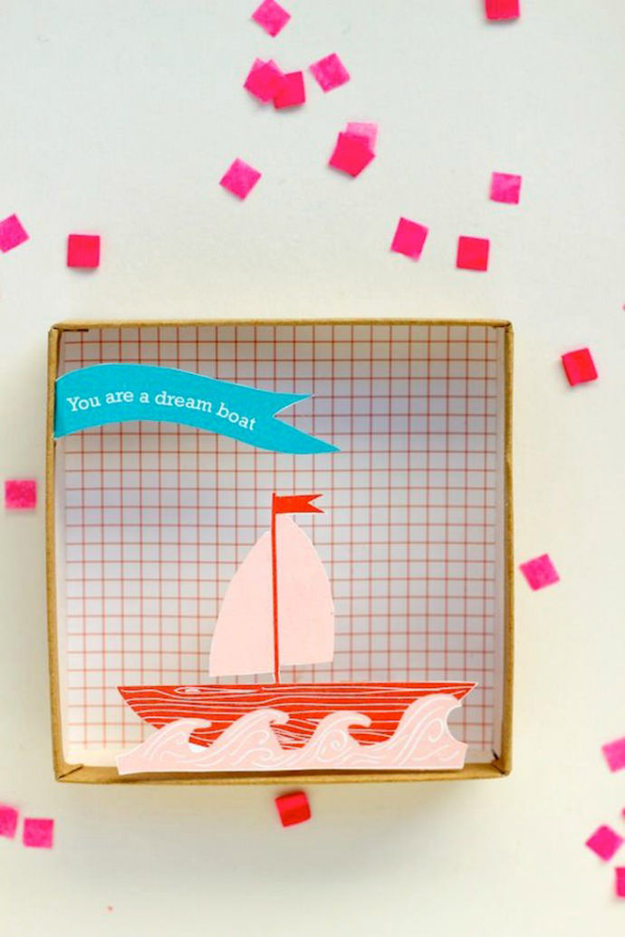 DIY Dreamboat Pop-Up Valentine's Box