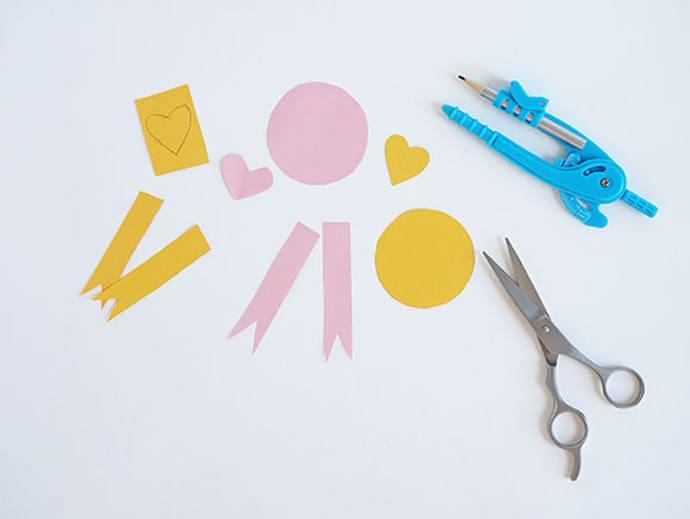 Cut Paper Valentine's Day Rosettes