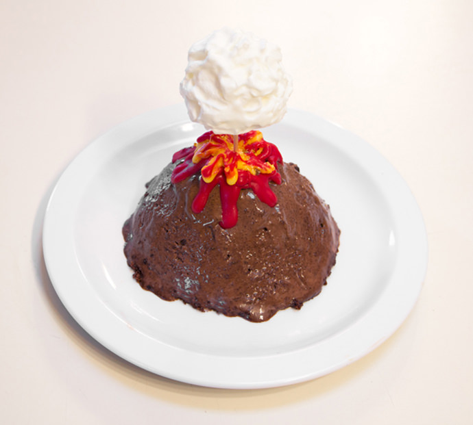 Volcano Valentine's Ice Cream Dessert