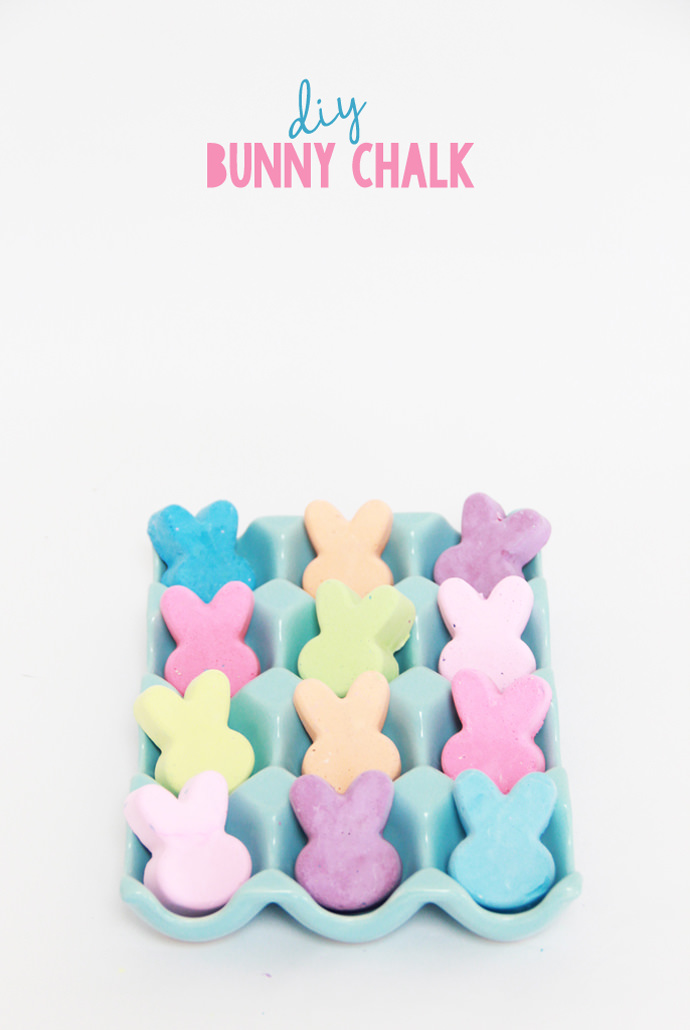 DIY Bunny Chalk via A Bubbly Life