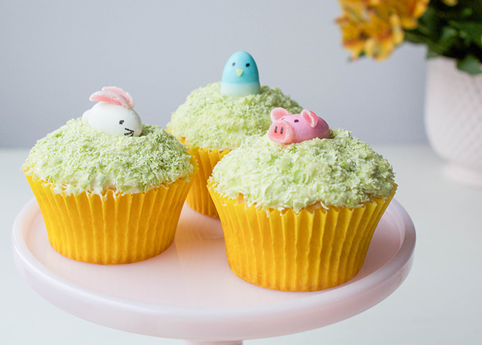 Jordan Almond and Jelly Bean Easter Cupcake Critters