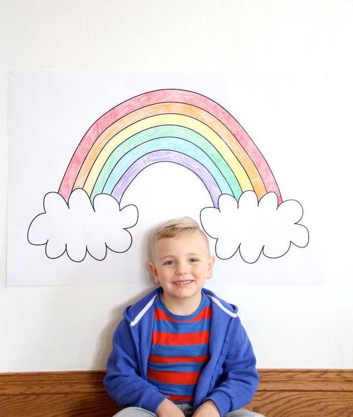 Print And Color Your Own Rainbow Poster | Handmade Charlotte