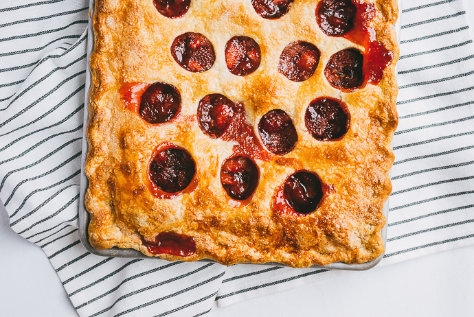 Polka Dot Strawberry Ginger Slab Pie | Handmade Charlotte