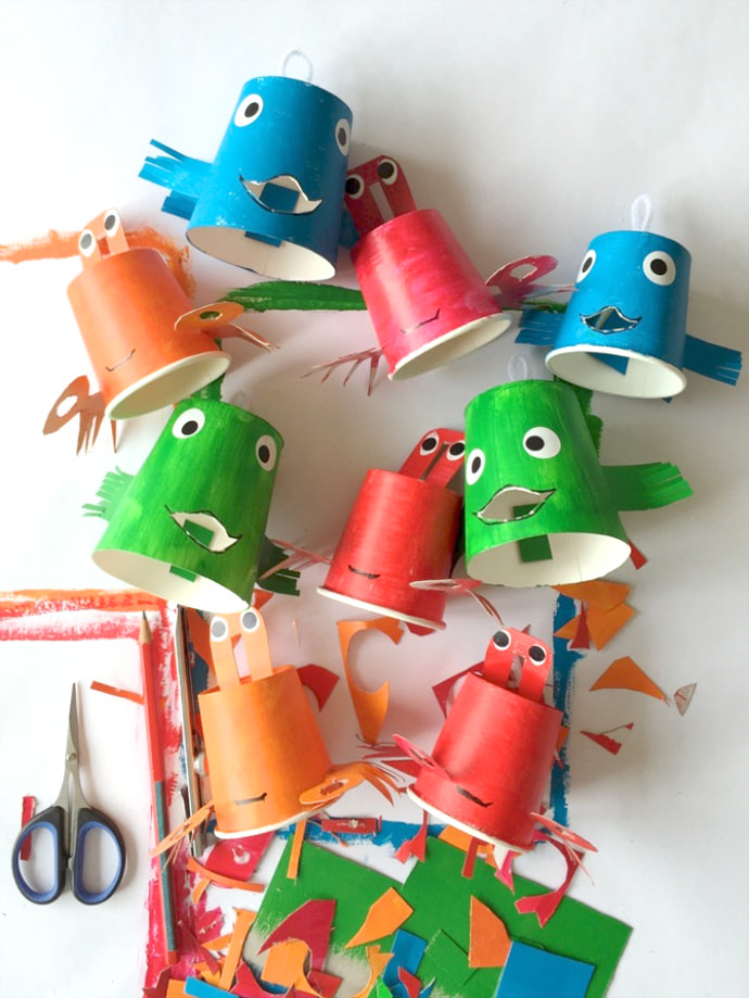 DIY Paper Cup Fishing Game Craft for Kids